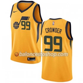 Camiseta Hombre NBA Utah Jazz Jae Crowder 99 Nike 2017-18 Gris Swingman